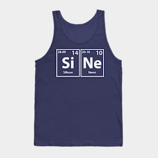 Sine (Si-Ne) Periodic Elements Spelling Tank Top